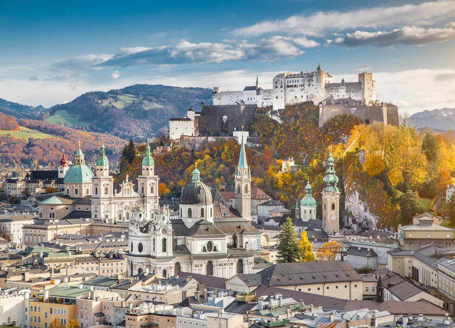 Cityscape of Salzburg Austria