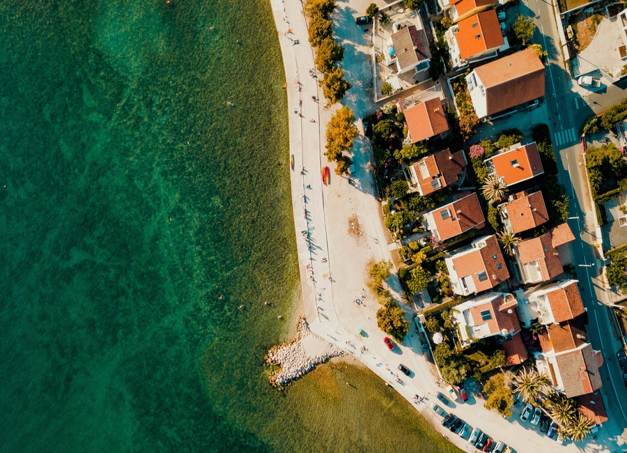 Beach in Zadar Croatia; underrated European towns