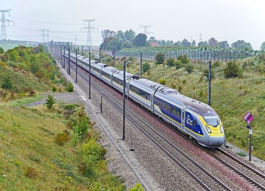 Eurostar Train in Europe